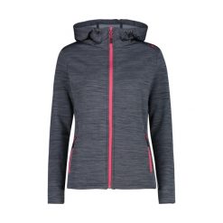 Bluza damska turystyczna CMP 30E9676. Szare bluzy damskie CMP, xs, bez wzorów, z materiału, z kapturem. Za 367.50 zł.
