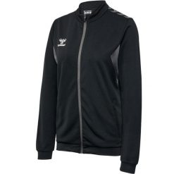 Damska bluza dresowa Hummel Authentic Pl. Czarne bluzy damskie Hummel, bez wzorów, z dresówki, bez kaptura. Za 254.00 zł.