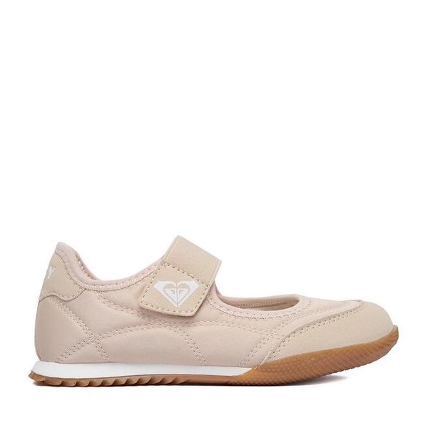 Baleriny Roxy. Brązowe baleriny dziewczęce Roxy, bez wzorów, bez obcasa, bez zapięcia. Za 119.99 zł.