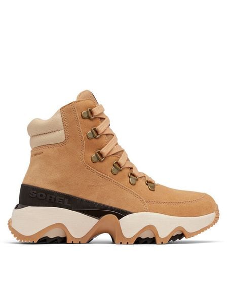 Sorel Trapery Kinetic™ Impact Conquest Wp Brązowy. Brązowe trapery damskie Sorel, ze skóry, bez zapięcia. Za 519.99 zł.