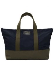 Ecoalf Shopper bag w kolorze czarno-oliwkowym - 55 x 34 x 18 cm rozmiar: onesize. Brązowe shopper bag Ecoalf, bez wzorów, z materiału, bez dodatków. Za 131.74 zł.