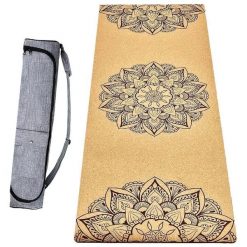 Mata jogi korka Hi-tech 6mm +Torba wodoodporna 3 materiały dla większej wygody1. Brązowe torby sportowe ACHAMANA, bez wzorów, z kauczuku, małe. Za 486.00 zł.