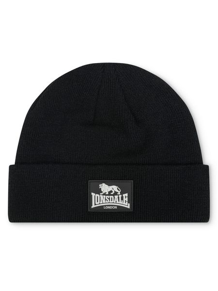 Czapka Lonsdale Dalston. Czarne czapki damskie Lonsdale, bez wzorów, z dzianiny. Za 118.50 zł.