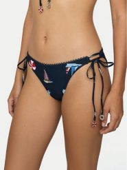 Seafolly Dół od bikini Beach Club 40760-303 Granatowy. Niebieskie bikini Seafolly, bez wzorów, z syntetyku. Za 339.99 zł.