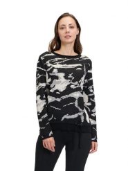 Betty Barclay Sweter w kolorze czarno-szarym rozmiar: 38. Czarne swetry klasyczne damskie Betty Barclay, bez kołnierzyka. Za 165.99 zł.