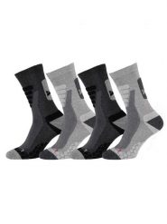 Skarpety trekkingowe Coolmax® do łydki 4 pary – Szary. Szare skarpetki damskie XTREME SOCKSWEAR, bez wzorów, z bawełny. Za 173.56 zł.