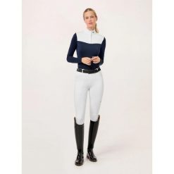 Damskie legginsy jeździeckie o średniej przyczepności Equestrian Stockholm Premi. Niebieskie legginsy damskie EQUESTRIAN STOCKHOLM, s, bez wzorów, z tkaniny. Za 704.60 zł.