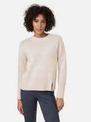 Gerry Weber Sweter w kolorze beżowym rozmiar: 42. Brązowe swetry klasyczne damskie Gerry Weber, z wełny, bez kołnierzyka. Za 175.67 zł.