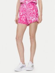 Adidas Szorty sportowe Train Essentials Allover Print Workout JE8692 Fioletowy Regular Fit. Fioletowe spodenki sportowe damskie Adidas, s, bez wzorów, z syntetyku, na fitness i siłownię. Za 89.99 zł.