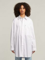 G-Star Koszula w kolorze białym rozmiar: S. Białe koszule damskie G-Star, s, bez wzorów, z bawełny, retro, bez kołnierzyka, bez ramiączek. Za 278.45 zł.