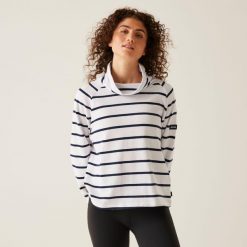 Bluza damska Havendo. Białe bluzy damskie Regatta, bez wzorów, z polaru, bez kaptura. W wyprzedaży za 119.99 zł.