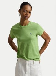 Polo Ralph Lauren T-Shirt 211B14605003 Zielony Classic Fit. Zielone t-shirty damskie Polo Ralph Lauren, xs, bez wzorów, z bawełny, bez kołnierzyka. Za 379.99 zł.