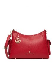 Beverly Hills Polo Club Torebka CEO-BHPC-L-001-09 Czerwony. Czerwone listonoszki damskie Beverly Hills Polo Club, bez wzorów, z materiału, bez dodatków. Za 219.99 zł.