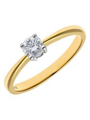 Diamant Exquis Złoty pierścionek z diamentem rozmiar: 58. Żółte pierścionki damskie Diamant Exquis, z diamentem, złote. Za 3,145.99 zł.