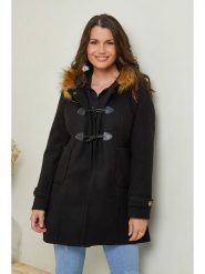 Curvy Lady Płaszcz przejściowy w kolorze czarnym rozmiar: 40/42. Czarne płaszcze damskie Curvy Lady, bez wzorów, bez kaptura. Za 140.53 zł.