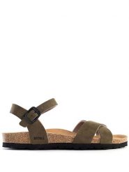 BAYTON Sandały "Vallado" w kolorze khaki rozmiar: 39. Brązowe sandały damskie Bayton, bez wzorów, z otwartym noskiem, bez obcasa, bez zapięcia. Za 131.45 zł.