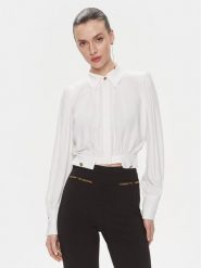 Elisabetta Franchi Koszula CA-T25-41E2-V350 Biały Regular Fit. Białe koszule damskie Elisabetta Franchi, bez wzorów, z wiskozy, bez kołnierzyka, bez ramiączek. Za 1,969.00 zł.