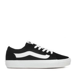 Tenisówki Vans. Czarne trampki damskie Vans, bez wzorów, bez zapięcia. Za 239.99 zł.