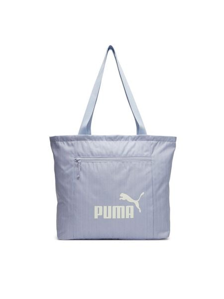 Puma Torebka Base Shopper 913450 Fioletowy. Fioletowe shopper bag Puma, bez wzorów, z materiału, bez dodatków. Za 89.99 zł.