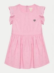 Guess Sukienka codzienna K5GK12 WH710 Różowy Regular Fit. Czerwone sukienki dziewczęce Guess, z aplikacjami, z bawełny, bez ramiączek, proste. Za 139.99 zł.