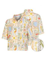 Eight2Nine Koszula w kolorze pomarańczowo-żółto-błękitnym rozmiar: XL. Pomarańczowe koszule damskie Eight2Nine, xl, bez wzorów, bez kołnierzyka, bez ramiączek. Za 86.99 zł.