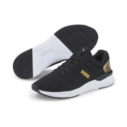 Buty Kobieta Puma Raw Metallics czarny. Brązowe obuwie sportowe damskie Puma, z gumy, bez zapięcia, do biegania. Za 308.00 zł.