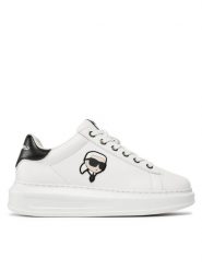 KARL LAGERFELD Sneakersy KL62530N Biały. Białe obuwie sportowe damskie KARL LAGERFELD, ze skóry, bez zapięcia. Za 529.99 zł.