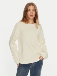 MICHAEL Michael Kors Sweter MF460YPF2G Écru Relaxed Fit. Swetry klasyczne damskie MICHAEL Michael Kors, xl, z wełny, bez kołnierzyka. Za 1,299.00 zł.