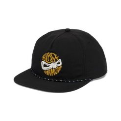Czapka typu snapback Black Diamond Synthetic Rope. Czarne czapki z daszkiem damskie Black Diamond, bez wzorów. Za 222.50 zł.