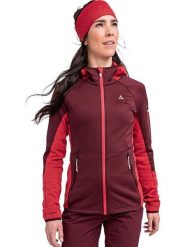 Schöffel Kurtka polarowa "Lodron" w kolorze czerwonym rozmiar: 42. Czerwone kurtki damskie Schöffel, bez wzorów, z materiału, bez kaptura. Za 255.45 zł.