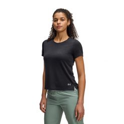 Koszulka do biegania damska Under Armour UA Launch Camo. Czarne koszulki damskie Under Armour, m, bez wzorów, bez kołnierzyka, bez ramiączek. Za 119.99 zł.