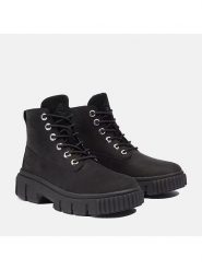 Timberland Skórzane botki "Greyfield" w kolorze czarnym rozmiar: 38,5. Czarne botki damskie Timberland, bez obcasa, bez zapięcia. Za 339.00 zł.