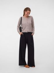 Vero Moda Kardigan w kolorze szarobrązowym rozmiar: XL. Brązowe kardigany damskie Vero Moda, xl, bez wzorów, ze splotem. Za 129.95 zł.