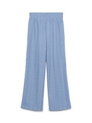 Vero Moda Spodnie w kolorze błękitnym rozmiar: XS. Niebieskie spodnie materiałowe damskie Vero Moda, bez wzorów, z koronki. Za 115.95 zł.