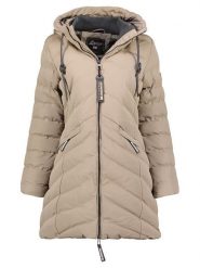 Geographical Norway Parka "Clarisal" w kolorze szarobrązowym rozmiar: XXL. Brązowe parki damskie Geographical Norway, xxl, bez kaptura. Za 281.10 zł.