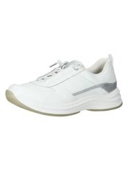 Paul Green Skórzane sneakersy w kolorze srebrno-białym rozmiar: 37. Białe obuwie sportowe damskie Paul Green, bez zapięcia. Za 205.45 zł.