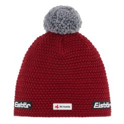 Czapka Eisbar Jamie Pompon MÜ SKA. Czerwone czapki damskie Eisbär, bez wzorów, z dzianiny. Za 192.41 zł.
