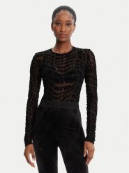 Versace Jeans Couture Body 79HAM221 JS490 Czarny Slim Fit. Czarne body i gorsety Versace Jeans Couture, bez wzorów, z jeansu. Za 669.99 zł.