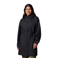 Kurtka softshell damska Columbia Weekend Adventure II Long Shell. Czarne kurtki sportowe damskie Columbia, xs, bez wzorów, z softshellu, bez kaptura. Za 589.99 zł.