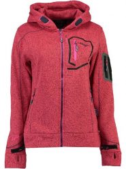 Geographical Norway Kurtka polarowa "Telectra" w kolorze koralowym rozmiar: M. Różowe kurtki damskie Geographical Norway, m, z aplikacjami, z polaru, bez kaptura. Za 135.49 zł.