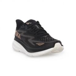 Buty do biegania damskie Hoka One One Clifton 9. Czarne obuwie sportowe damskie HOKA, z materiału, bez zapięcia, do biegania. Za 769.99 zł.