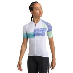 Damska ultralekka koszulka rowerowa Kolarstwo Siroko M3 Eclat. Białe koszulki damskie SIROKO, m, bez wzorów, z elastanu, bez kołnierzyka, bez ramiączek. Za 254.00 zł.