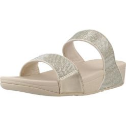 Sandały FITFLOP LULU SHIMMERGLITZ Złoty. Żółte sandały damskie FIT FLOP, bez wzorów, z materiału, bez obcasa, bez zapięcia. Za 432.00 zł.