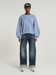 G-Star Bluza w kolorze błękitnym rozmiar: S. Niebieskie bluzy damskie G-Star, s, bez wzorów, z bawełny, bez kaptura. Za 219.60 zł.
