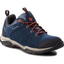 Trekkingi COLUMBIA - Fire Venture Low Suede Waterproof BL1715 Zinc/Red Canyon 492. Niebieskie obuwie trekkingowe damskie Columbia, z materiału. W wyprzedaży za 309.00 zł.