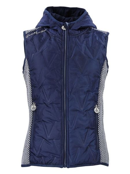 Peak Mountain Kamizelka polarowa "Antilope" w kolorze granatowym rozmiar: XXL. Niebieskie kamizelki damskie Peak Mountain, xxl, bez wzorów, z polaru, bez kaptura. Za 180.49 zł.