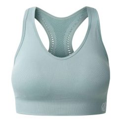 Biustonosz Sportowy React Dla Kobiet. Niebieskie biustonosze sportowe damskie Dare 2b, bez wzorów. Za 91.99 zł.