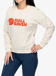 Bluza damska Fjallraven Logo Sweater. Białe bluzy damskie Fjällräven, xs, bez wzorów, z bawełny, bez kaptura. Za 450.99 zł.