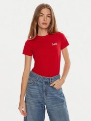 Guess T-Shirt W4BI57 J1314 Czerwony Slim Fit. Czerwone t-shirty damskie Guess, xs, z aplikacjami, z bawełny, bez kołnierzyka. Za 239.99 zł.
