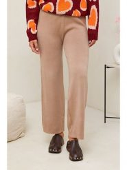 Soft Cashmere Spodnie w kolorze karmelowym rozmiar: 38/40. Brązowe spodnie materiałowe damskie Soft Cashmere, bez wzorów, z materiału. Za 113.99 zł.